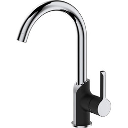 Смеситель для кухни Haiba HB70805-7, черный/хром фото 