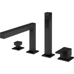 Смеситель для ванны Cezares PORTA-BVDM4-NOP, черный, Цвет производителя: чёрный фото 