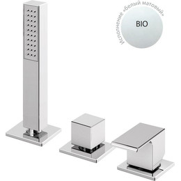 Смеситель для ванны Cezares PORTA-BVDM3-BIO, белый, Цвет производителя: белый фото 