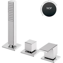 Смеситель для ванны Cezares PORTA-BVDM3-NOP, черный, Цвет производителя: чёрный фото 