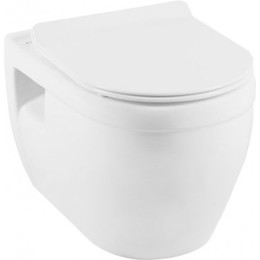 Унитаз подвесной Aquanet Rimless Glide-W CL-11042 210772 с тонкой крышкой микролифт фото 