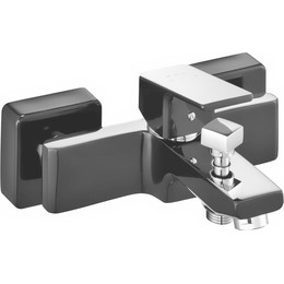 Смеситель для ванны E.C.A. Tiera 103502469EX, черный/хром фото 