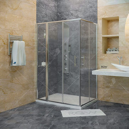 Душевое ограждение RGW HO-43 100х130 см 03064303-11 (стекло 8 мм), хром/прозрачное фото 