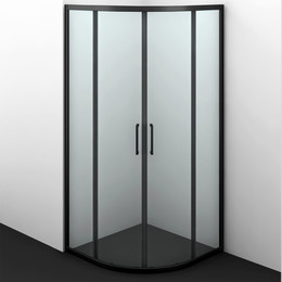 Душевое ограждение WasserKraft Dill 90х90 см 61S01, чёрный/прозрачное фото 