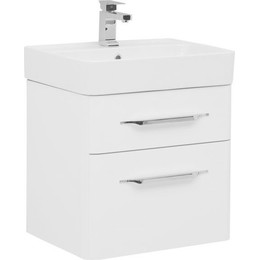 Тумба подвесная с раковиной Aquanet Виченца 60 см 196252, белый фото 