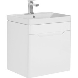 Тумба подвесная с раковиной Aquanet София 60 см 196956, белый фото 