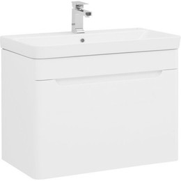 Тумба подвесная с раковиной Aquanet София 80 см 199869, белый фото 