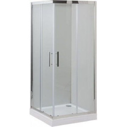 Душевое ограждение Aquanet Delta Cube NPE1142 100x100 см (стекло 8 мм), хром/прозрачное фото 