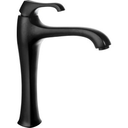 Смеситель для раковины высокий Emmevi Ares NEO76006, черный фото 