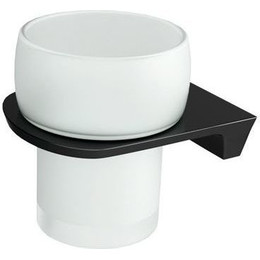 Стакан для зубных щеток WasserKraft Glan K-5128, цвет чёрный фото 