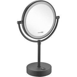 Зеркало косметическое настольное WasserKraft K-1005BLACK, цвет чёрный фото 
