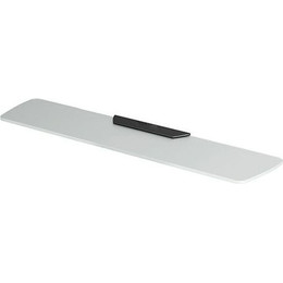 Стеклянная полка WasserKraft Wiese K-8924, цвет оружейная сталь фото 