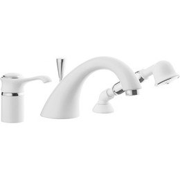 Смеситель для ванны Emmevi Tiffany BC60120, белый/хром фото 