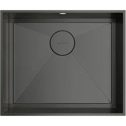 Кухонная мойка Omoikiri Kasen 53-INT GM (4993496) 1,2 мм, нержавеющая сталь, Цвет производителя: вороненая сталь фото 