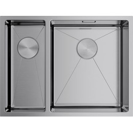 Кухонная мойка Omoikiri Taki 58-2-U/IF IN-R (4993767) 1,2 мм, нержавеющая сталь фото 