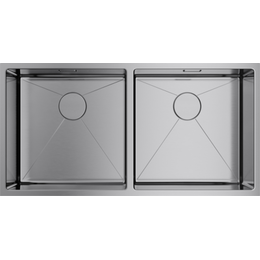 Кухонная мойка Omoikiri Taki 86-2-U/IF IN (4993791) 1,2 мм, нержавеющая сталь, Цвет производителя: нержавеющая сталь фото 