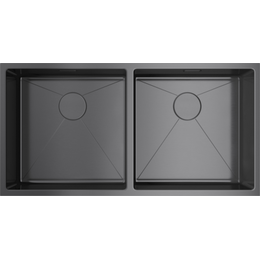 Кухонная мойка Omoikiri Taki 86-2-U/IF GM (4993793) 1,2 мм, нержавеющая сталь, Цвет производителя: вороненая сталь фото 