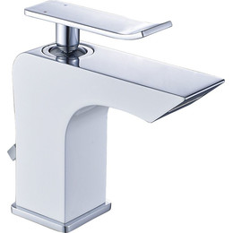 Смеситель для раковины Lemark Contest LM5806CW, хром/белый фото 