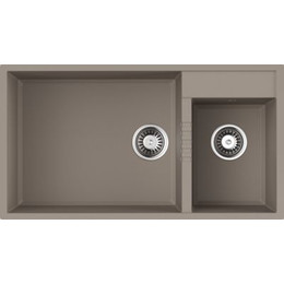 Кухонная мойка Omoikiri Tedori 85-2-U SA 4993942, бежевый, Цвет производителя: бежевый фото 