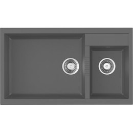 Кухонная мойка Omoikiri Tedori 86-2-LB BL 4993932, чёрный, Цвет производителя: чёрный фото 