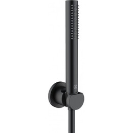Душевой гарнитур Kludi Nova Fonte Puristic 1S 2085039-15, черный фото 