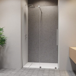 Душевая дверь Radaway Furo DWJ 160 см 10107822-01-01L (стекло 8 мм), хром/прозрачное фото 