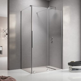 Душевое ограждение Radaway Furo KDJ 120х90 см R (стекло 8 мм), хром/прозрачное фото 