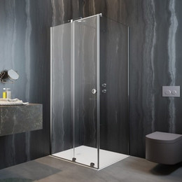 Душевое ограждение Radaway Furo KDJ RH 100х75 см L (стекло 8 мм), хром/прозрачное фото 