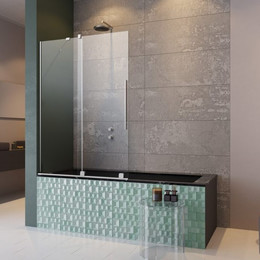 Шторка для ванны Radaway Furo PND II 160 см 10109838-01-01L (стекло 8 мм), хром/прозрачное фото 