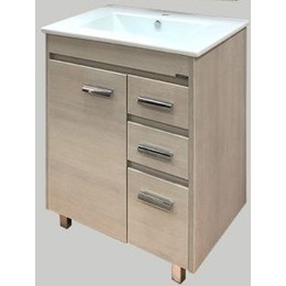 Тумба напольная с раковиной Comforty Марио 75 см, сосна лоредо фото 