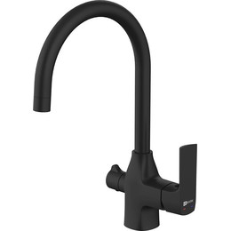 Смеситель для кухни Lemark Ursus LM7261BL, черный фото 