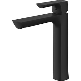 Смеситель для раковины высокий Lemark Ursus LM7209BL, черный фото 