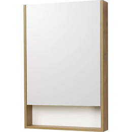 Зеркало-шкаф Акватон Сканди 55 см 1A252102SDZ90, белый/дуб рустикальный фото 