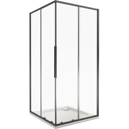 Душевое ограждение Bas Idea CR-90-C-B 90х90 см, чёрный/прозрачное фото 