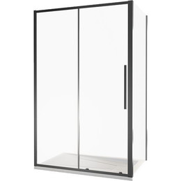 Душевое ограждение Bas Idea WTW-110-C-B+SP-100-C-B 110х100 см, чёрный/прозрачное фото 