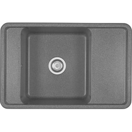 Кухонная мойка Акватон Беллис 1A725032BS210, графит, Цвет производителя: графит фото 