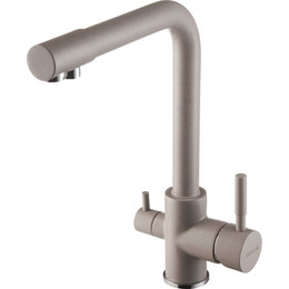 Смеситель для кухни Акватон Руан 1AX004FCXX250, серый шелк фото 