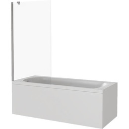 Шторка для ванны Bas Screen BS-90-C-CH 900х1400 мм, хром/прозрачное фото 