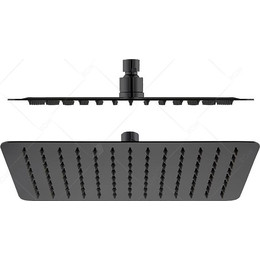 Верхний душ RGW SP-82B 21148250-04, нержавеющая сталь, 500х500 мм, черный фото 