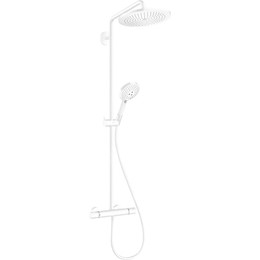 Душевая стойка с термостатом Hansgrohe Raindance Select S Showerpipe 280 1jet 26890700, белый фото 
