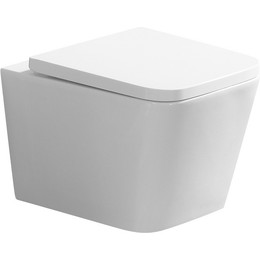 Унитаз подвесной безободковый Azario Nova AZ-2216 с крышкой микролифт фото 