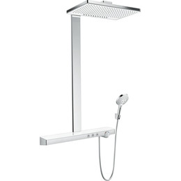 Душевая стойка с термостатом Hansgrohe Rainmaker Select Showerpipe 460 2jet 27109400, белый/хром фото 
