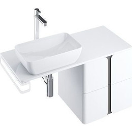 Тумба подвесная со столешницей Ravak Balance 1200 X000001365 (тумба SD Balance 500), белый/графит фото 