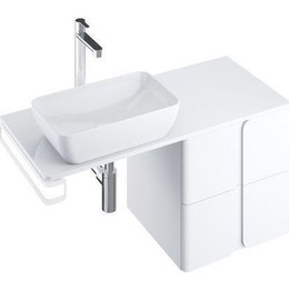 Тумба подвесная со столешницей Ravak Balance 1200 X000001364 (тумба SD Balance 500), белый фото 