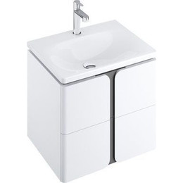 Тумба подвесная с раковиной Ravak Balance 500 X000001365, белый/графит фото 