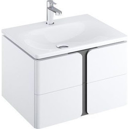 Тумба подвесная с раковиной Ravak Balance 800 X000001369, белый/графит фото 