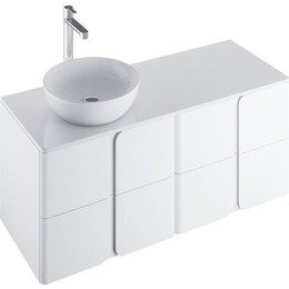 Тумбы подвесные со столешницей Ravak Balance 1200 X000001366 (2 тумбы SD Balance 600), белый фото 