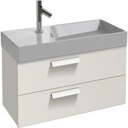 Тумба подвесная с раковиной Jacob Delafon Rythmik 80 см EB1302-G1C, белый лак фото 