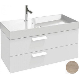 Тумба подвесная с раковиной Jacob Delafon Rythmik 100 см EB1304-E10, квебекский дуб фото 