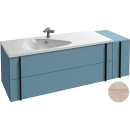 Тумба подвесная с раковиной Jacob Delafon Nouvelle Vague 145 см EB3038-E73, фактурный дуб фото 